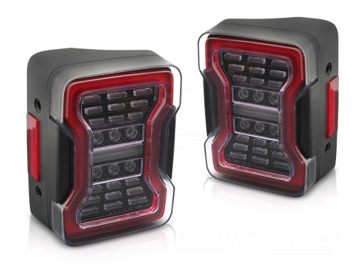 LAMPY TYLNE LED CHRYSLER JEEP WRANGLER JK 07-18 LED BLACK