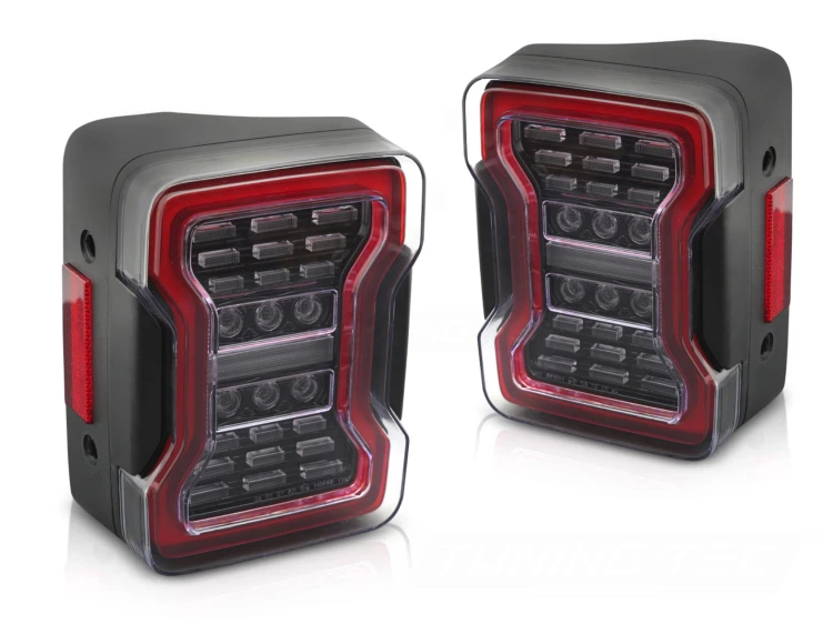 LAMPY TYLNE LED CHRYSLER JEEP WRANGLER JK 07-18 LED BLACK
