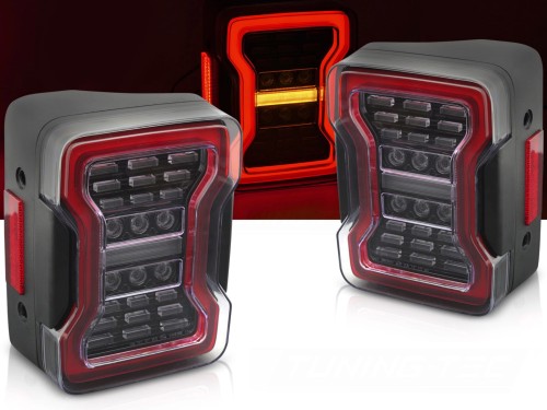 LAMPY TYLNE LED CHRYSLER JEEP WRANGLER JK 07-18 LED BLACK