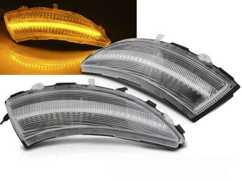 KIERUNKOWSKAZY BOCZNE WHITE LED SEQ RENAULT CLIO IV 12-16