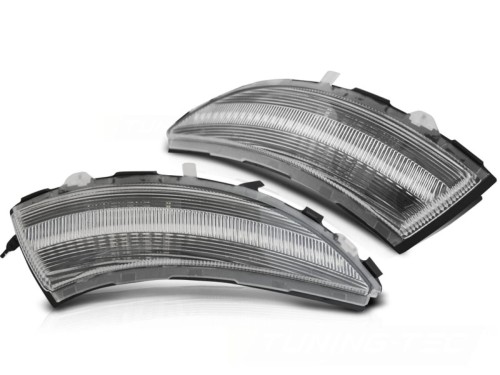 KIERUNKOWSKAZY BOCZNE WHITE LED SEQ RENAULT CLIO IV 12-16