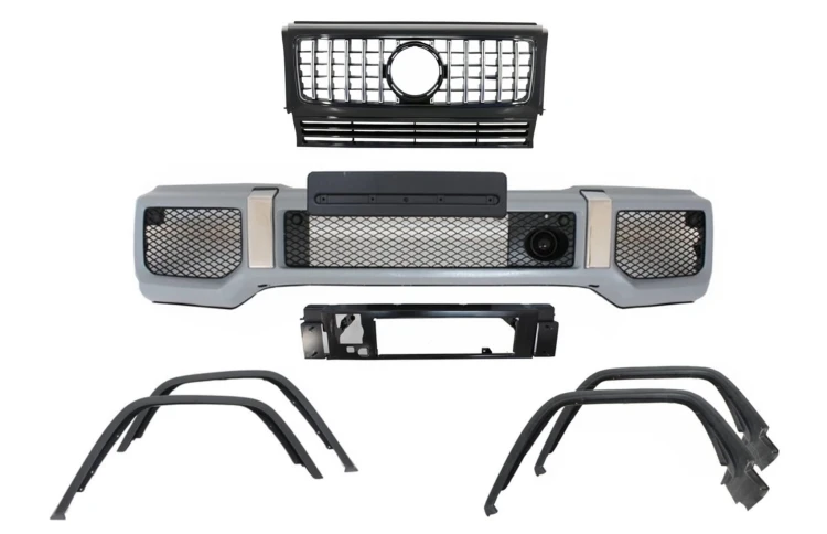 ZDERZAK PRZEDNI NADKOLA GRILL MERCEDES G KLASA W463 (1989-2018) G65 DESIGN