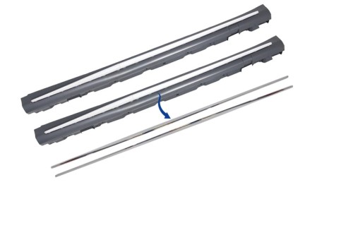 LISTWY PROGOWE CHROM MERCEDES S KLASA W222 (2013-2020) S65 S63 DESIGN