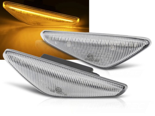 KIERUNKOWSKAZY BOCZNE LED SEQ BMW SERII 3 E46 COUPE 03-06