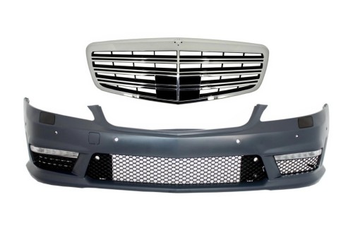 ZDERZAK PRZEDNI GRILL MERCEDES S KLASA W221 (2005-2012) S63 S65 DESIGN