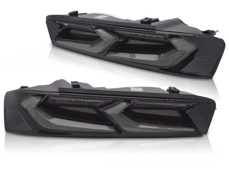 LAMPY TYLNE SMOKE BLACK CHEVROLET CAMARO 16-18 LED