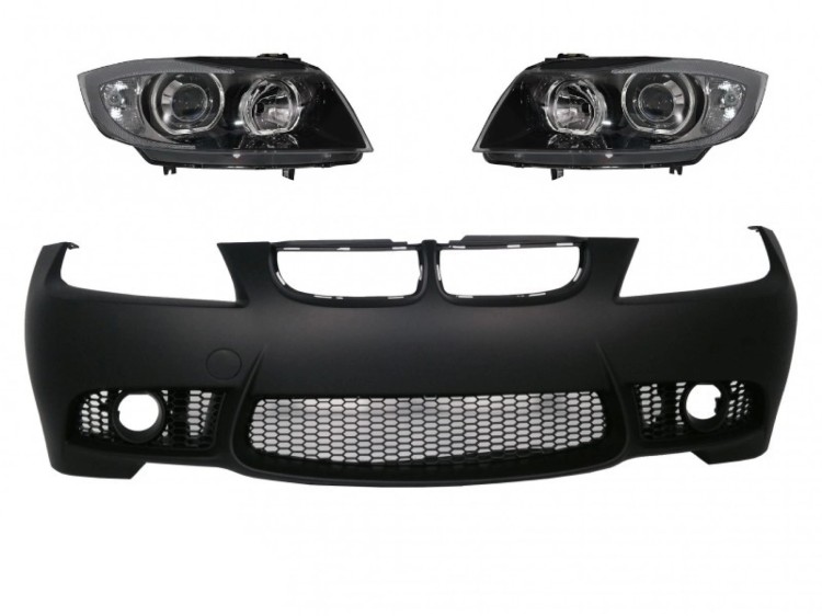 ZDERZAK PRZEDNI LAMPY BMW 3 SERII E90 E91 04-08 NON LCI M3 DESIGN