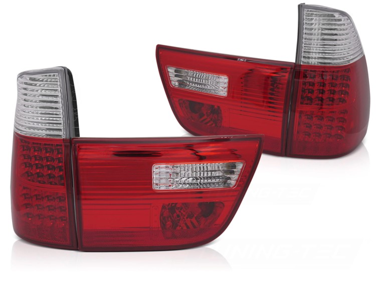 LAMPY TYLNE RED WHITE BMW X5 E53 09.99-10.03