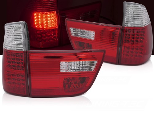 LAMPY TYLNE RED WHITE BMW X5 E53 09.99-10.03