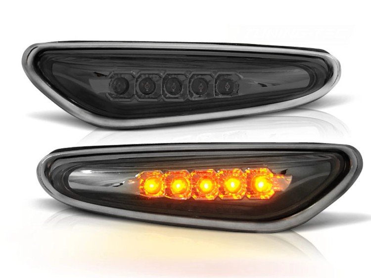 KIERUNKOWSKAZY MIGACZE BOCZNE SMOKE LED BMW 3 SERII E46 09.01-03.05