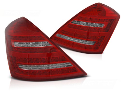 LAMPY TYLNE LED RED WHITE SEQ MERCEDES W221 S-KLASA 05-09