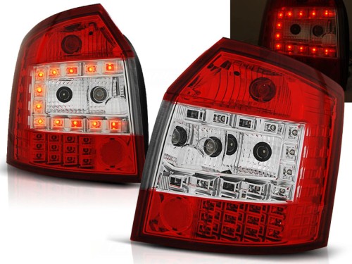 LAMPY TYLNE RED WHITE AUDI A4 10.00-10.04 AVANT LED
