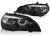 LAMPY PRZEDNIE REFLEKTORY ANGEL EYES LED DRL BLACK BMW X5 E70 07-10