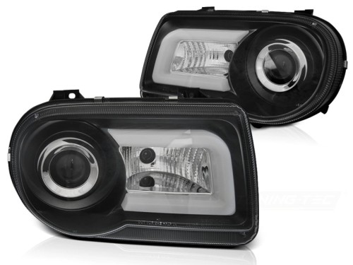LAMPY PRZEDNIE REFLEKTORY CHRYSLER 300C 05-10 BLACK