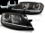LAMPY PRZEDNIE REFLEKTORY U-LED LIGHT BLACK WITH CHROME VW GOLF 7 12-17