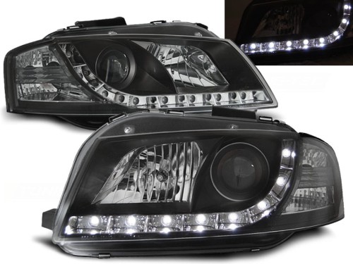 LAMPY PRZEDNIE REFLEKTORY BLACK AUDI A3 8P 05.03-03.08 LED