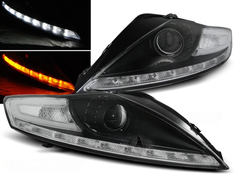 LAMPY PRZEDNIE REFLEKTORY FORD MONDEO 07.07-11.10 BLACK LED