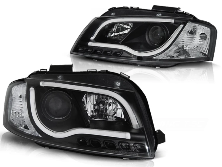 LAMPY PRZEDNIE REFLEKTORY BLACK AUDI A3 8P 05.03-03.08 LED