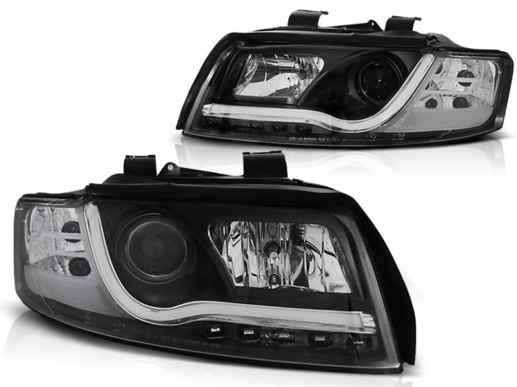 LAMPY PRZEDNIE REFLEKTORY BLACK AUDI A4 10.00-10.04 LED