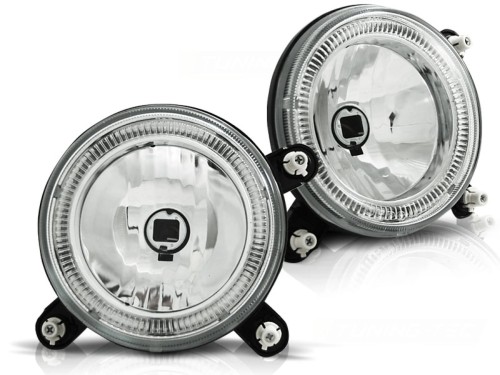 LAMPY PRZEDNIE REFLEKTORY ANGEL EYES CHROME VW GOLF 1 GOLF 2