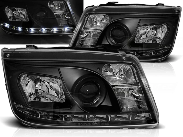 LAMPY PRZEDNIE REFLEKTORY BLACK VW BORA 09.98-05.05 LED