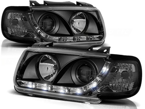 LAMPY PRZEDNIE REFLEKTORY BLACK VW POLO 6N 10.94-09.99 HATCHBACK LED