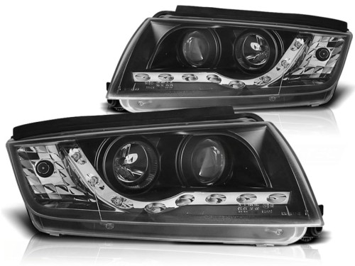 LAMPY PRZEDNIE REFLEKTORY BLACK SKODA FABIA 12.99-08 LED