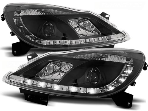 LAMPY PRZEDNIE REFLEKTORY OPEL CORSA D 04.06-11 BLACK LED