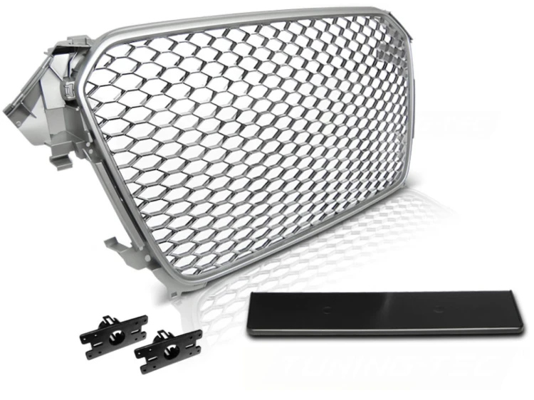 ATRAPA GRILL CHROM AUDI A4 (B8) 11.11-15 RS SILVER
