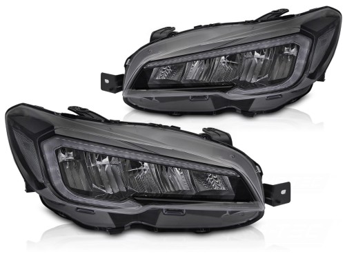 LAMPY PRZEDNIE REFLEKTORY LED BLACK SUBARU WRX 14-22
