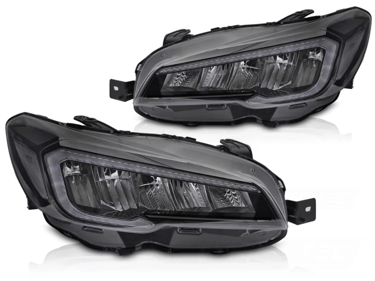 LAMPY PRZEDNIE REFLEKTORY LED BLACK SUBARU WRX 14-22