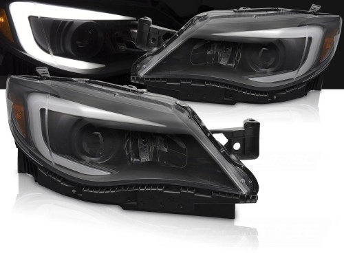 REFLEKTORY LAMPY PRZEDNIE BLACK SUBARU WRX 08-14