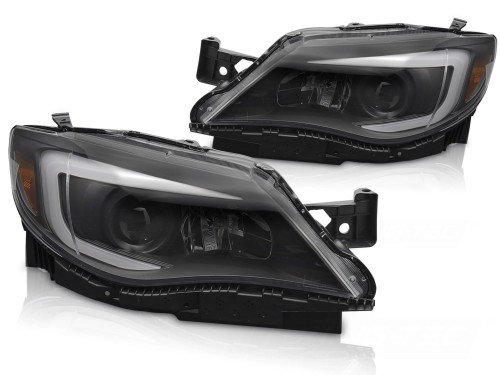 REFLEKTORY LAMPY PRZEDNIE BLACK SUBARU WRX 08-14