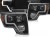 LAMPY PRZEDNIE REFLEKTORY FORD F150 MK12 08-14 TUBE LIGHT BLACK