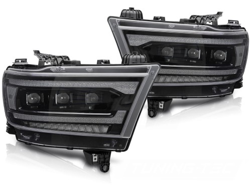 LAMPY PRZEDNIE REFLEKTORY DODGE RAM 19-22 FULL LED