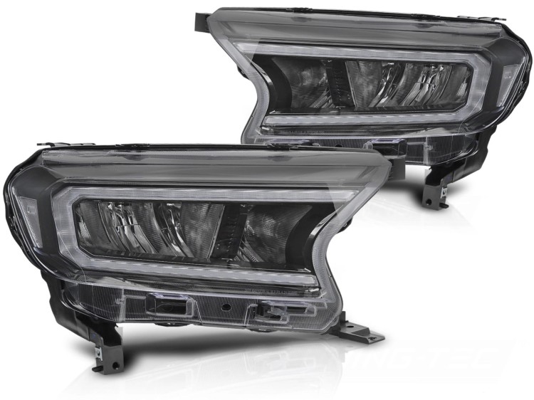LAMPY PRZEDNIE REFLEKTORY FORD RANGER V 16-22 FULL LED