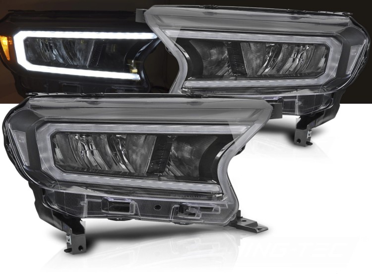 LAMPY PRZEDNIE REFLEKTORY FORD RANGER V 16-22 FULL LED
