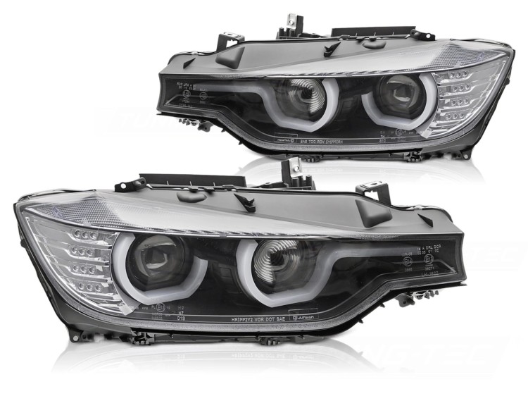 LAMPY TYLNE BMW SERII 3 F30/F31 11-15 U-TYPE BLACK LED