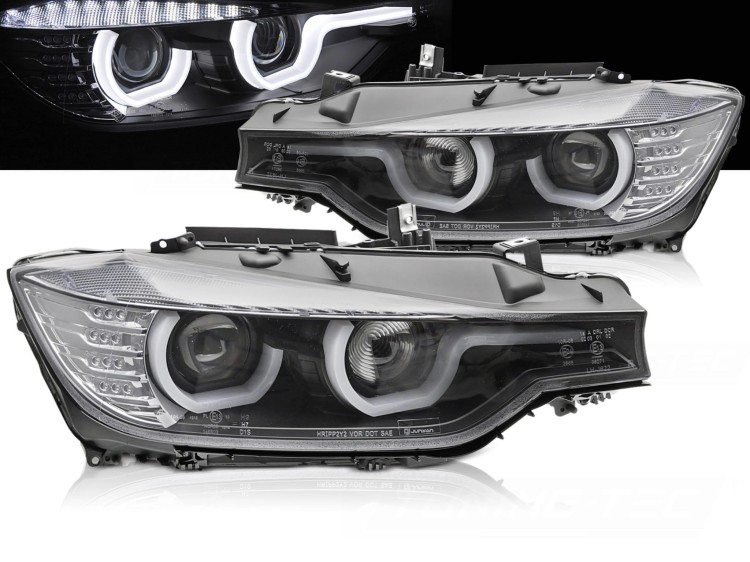 LAMPY TYLNE BMW SERII 3 F30/F31 11-15 U-TYPE BLACK LED