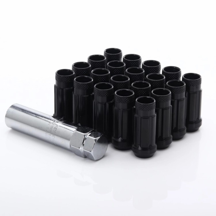 FORGED STEEL JAPAN RACING NUTS JN4 12X1,5 BLACK