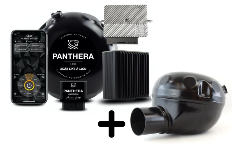 AKTYWNY WYDECH GŁOŚNIK PANTHERA LEO MAGNA (MASERATI V8 SOUND) 2X GŁOŚNIKI