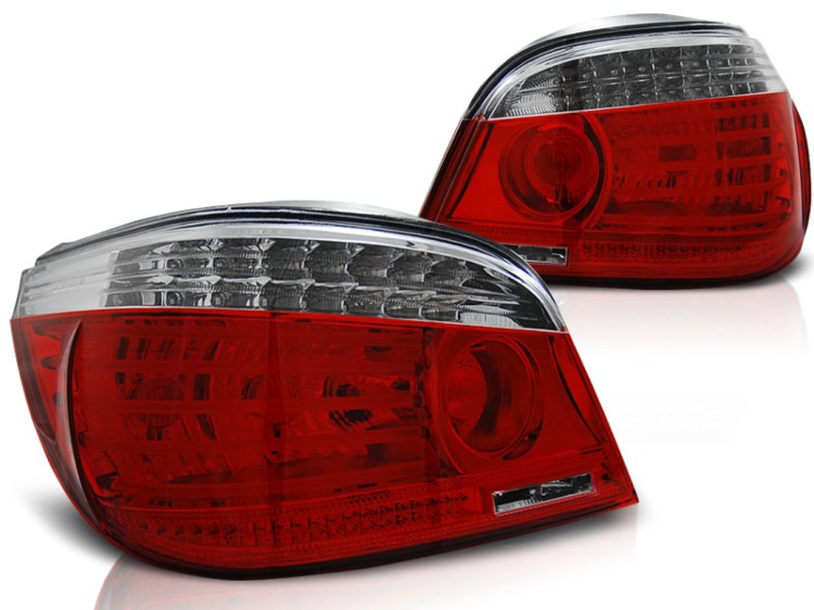 LAMPY TYLNE RED WHITE BMW SERII 5 E60 07.03-07