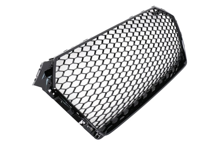 GRILL PLASTER MIODU AUDI A4 B9 (16-18) SEDAN AVANT RS4 DESIGN CZARNY POŁYSK