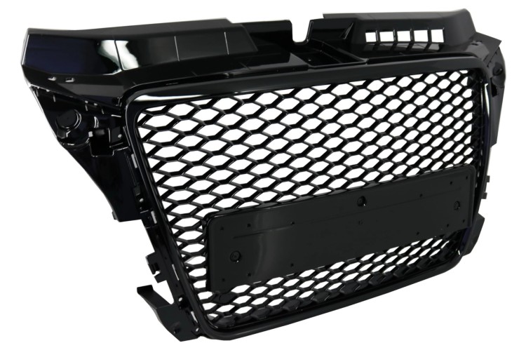 PRZEDNI GRILL BEZ EMBLEMATÓW DO AUDI A3 8P FACELIFT (2007-2012) W STYLU RS,
