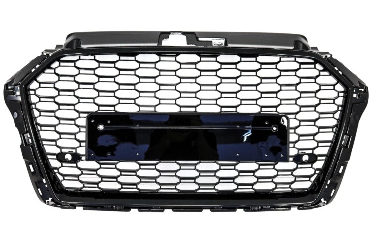 PRZEDNIA KRATKA BEZ EMBLEMATÓW DO AUDI A3 8V FACELIFT (2017-2018) RS3 DESIG