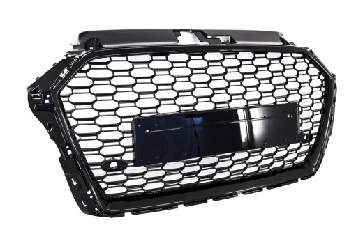 PRZEDNIA KRATKA BEZ EMBLEMATÓW DO AUDI A3 8V FACELIFT (2017-2018) RS3 DESIG