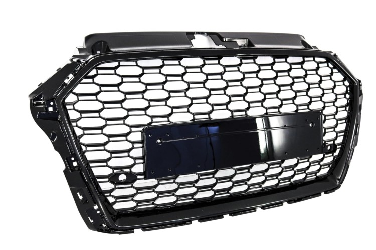 PRZEDNIA KRATKA BEZ EMBLEMATÓW DO AUDI A3 8V FACELIFT (2017-2018) RS3 DESIG