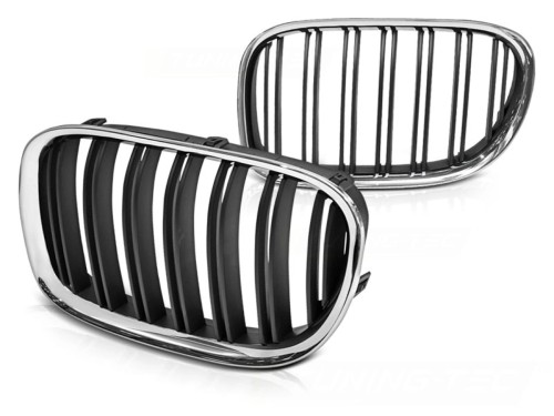 GRILL CHROM + BLACK PODWÓJNE M5 WZÓR BMW F01 09-15