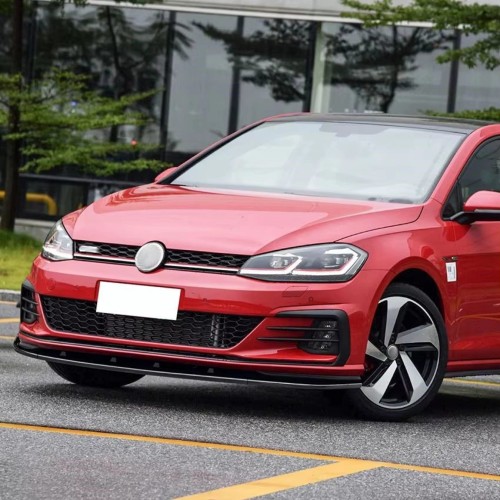 DOKŁADKA PRZEDNIEGO ZDERZAKA VW GOLF 7.5 GTI / R 17+ CZARNY POŁYSK