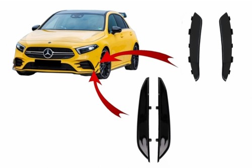 SPOILERY AERO PRZEDNIEGO ZDERZAKA MERCEDES A KLASA W177 V177 18-22 A35 AMG
